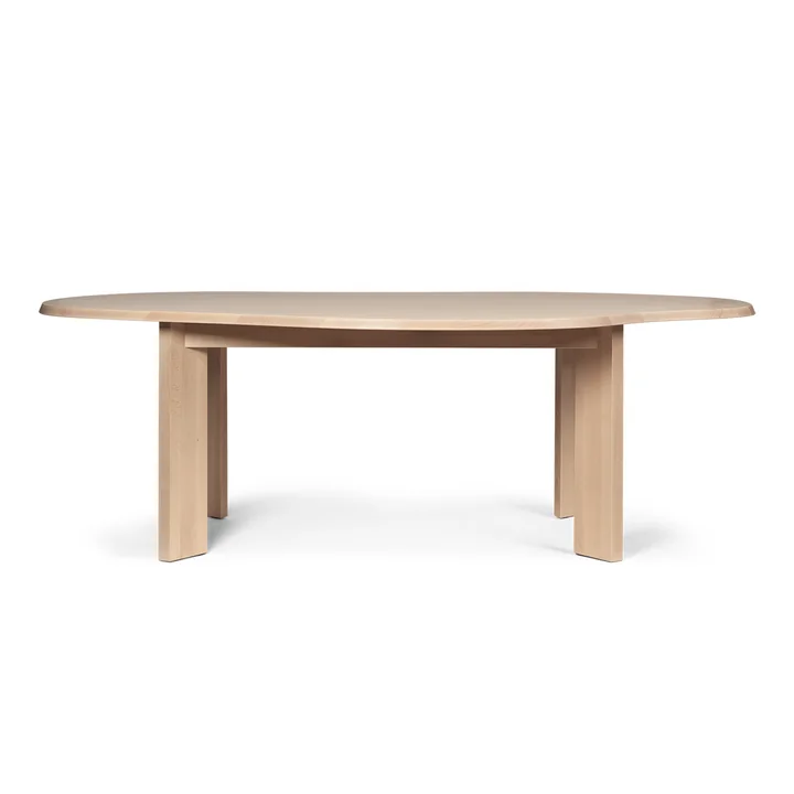 Tarn Table, 220 cm, hêtre blanc huilé de Ferm Living