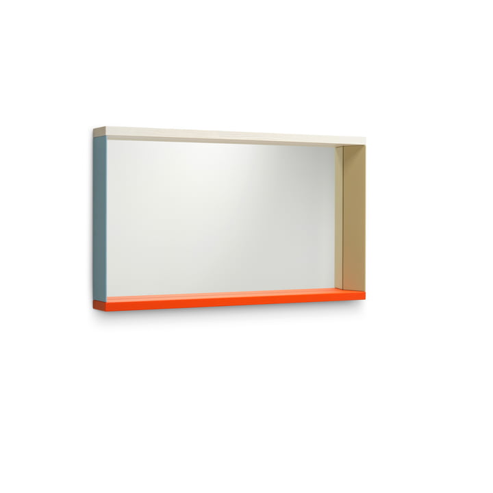 Colour Frame Miroir, moyen, bleu / orange de Vitra