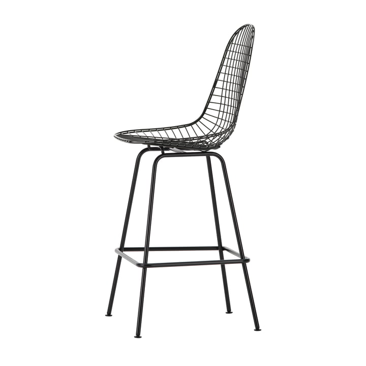Eames Wire Chaise de bar, medium, basic dark de Vitra