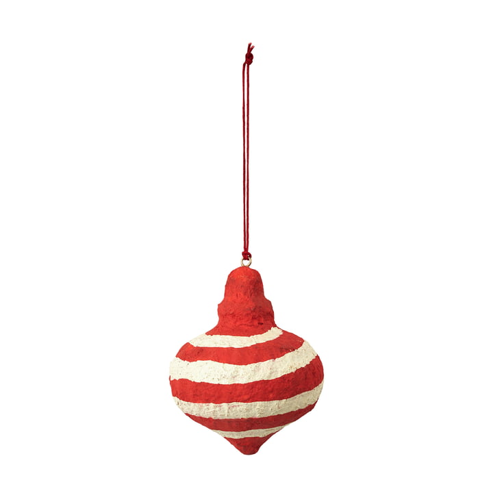 Pulp Spinning Top Pendentif décoratif,Ø7,5 x H9 cm, Pumpkin Orange de Broste Copenhagen