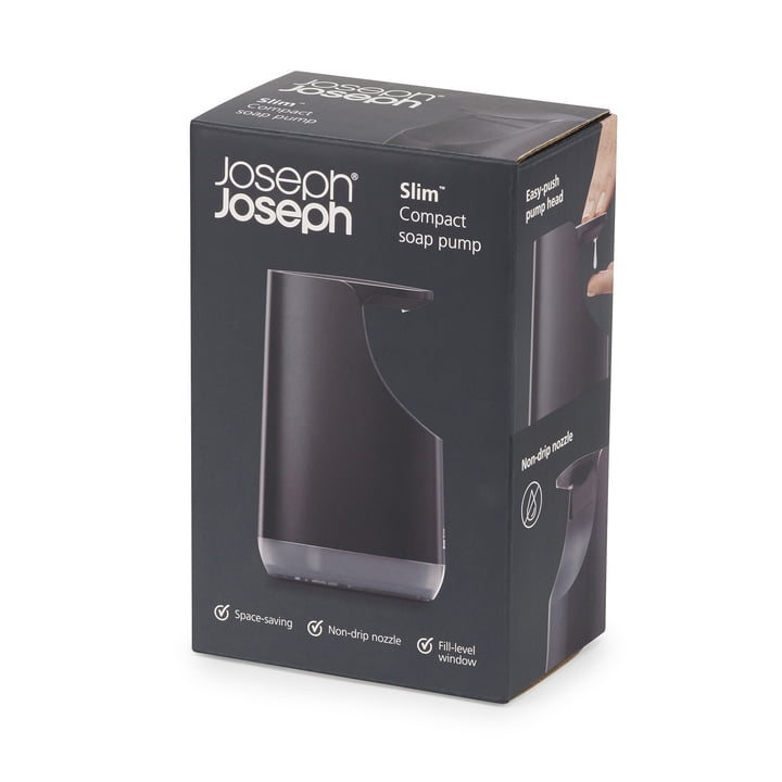 Joseph Joseph - Slim Distributeur de savon Compact, noir