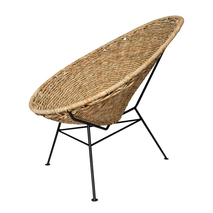 Acapulco Design - Acapulco Palma Chair, palma / noir