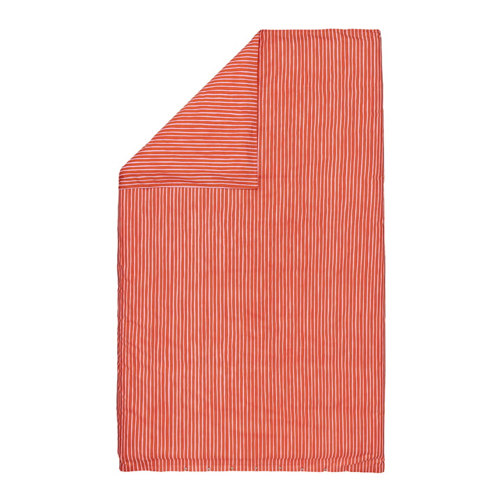 Piccolo housse de couette, 135 / 140 x 200 cm, orange chaud / rose de Marimekko