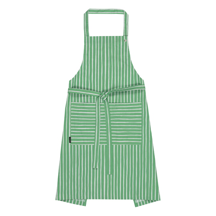 Tablier Piccolo, gris clair / spring green de Marimekko