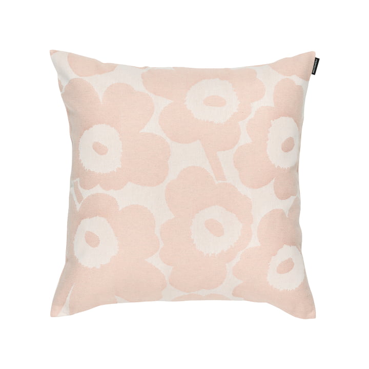 Marimekko - Pieni Unikko Taie d'oreiller, 47 x 47 cm, rose