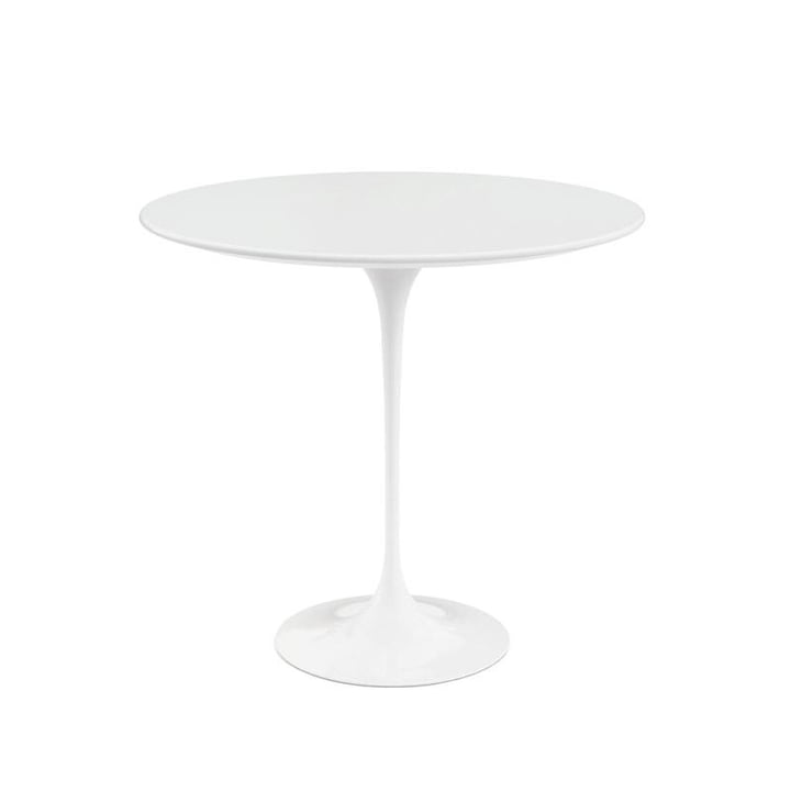 Knoll - Saarinen Table d'appoint, Ø 41 cm, blanc