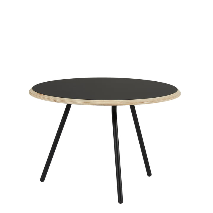 Woud - Soround Side Table H 40,5 cm / Ø 60 cm, / noir Fenix NTM Nero Ingo 0720 nano