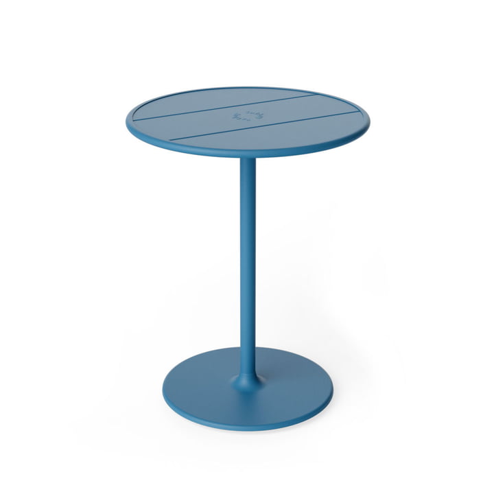 Fred's Outdoor Table Ø 60 cm, wave blue (édition exclusive) de Fatboy