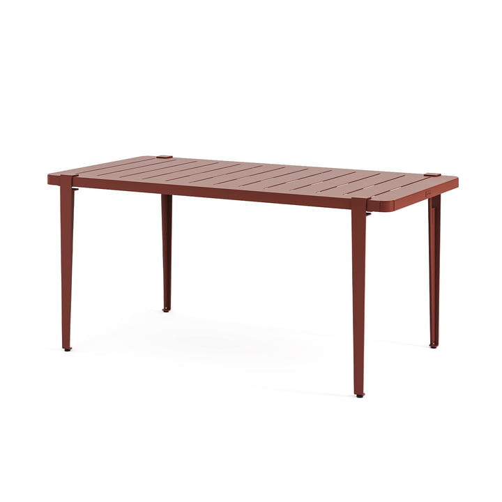 Table de jardin MIDI Collection, 160 x 80 cm, brick red de TipToe