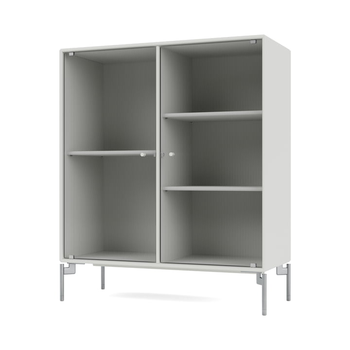 Ripple II Armoire vitrine, nordic / chrome de Montana