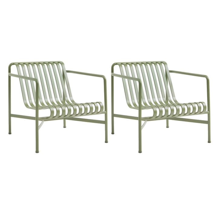 Hay - Palissade Lounge Chair Low , sauge (set de 2) (édition exclusive)