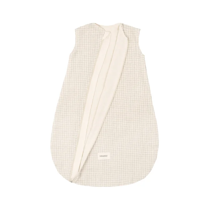 Sweety Baby -Sac de couchage 0-6 mois, blue grid de Nobodinoz