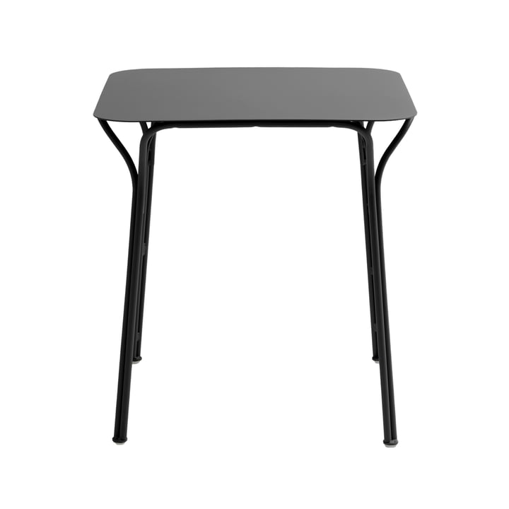 Kartell - Hiray Table de jardin, 70 x 70 cm, noir