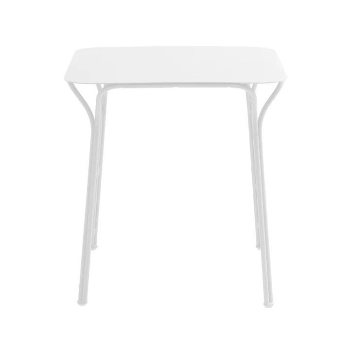 Kartell - Hiray Table de jardin, 70 x 70 cm, blanc