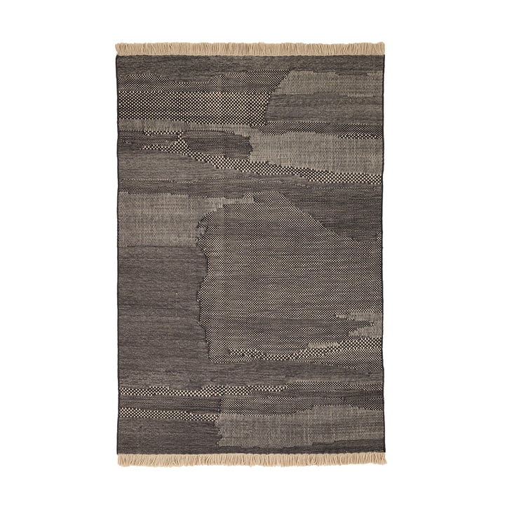 Wabisabi tapis en laine, 200 x 300 cm, anthracite de nanimarquina