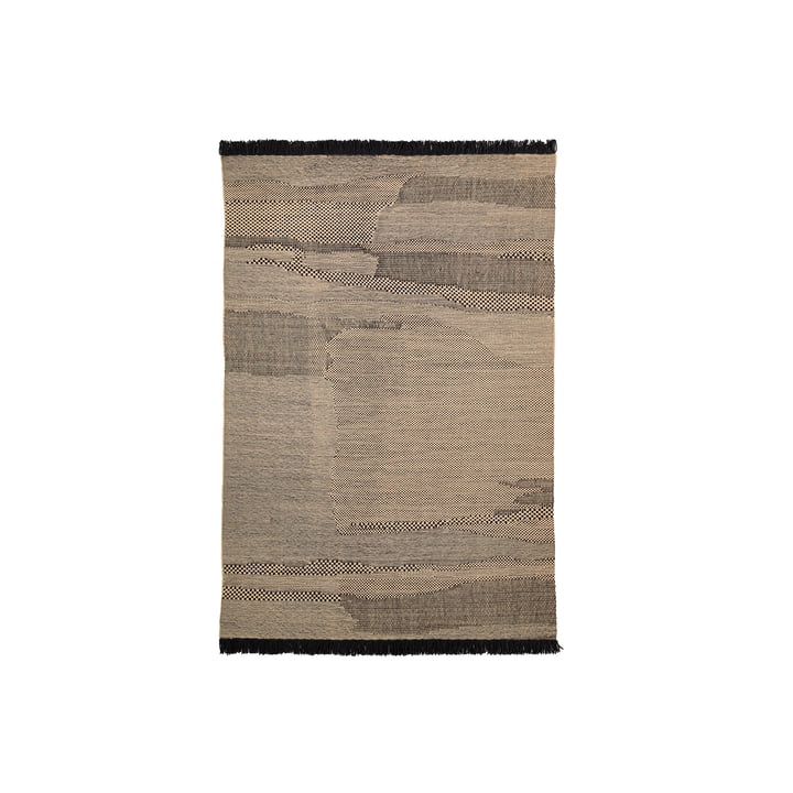 Wabisabi tapis en laine, 170 x 240 cm, anthracite de nanimarquina