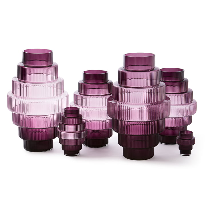 Pols Potten - Steps Vases, violet foncé