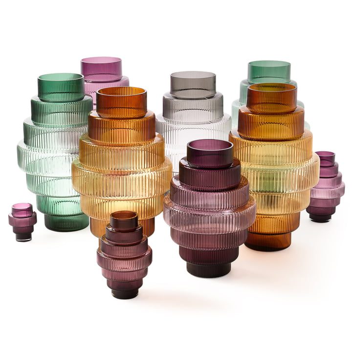 Pols Potten - Steps Vases, violet foncé