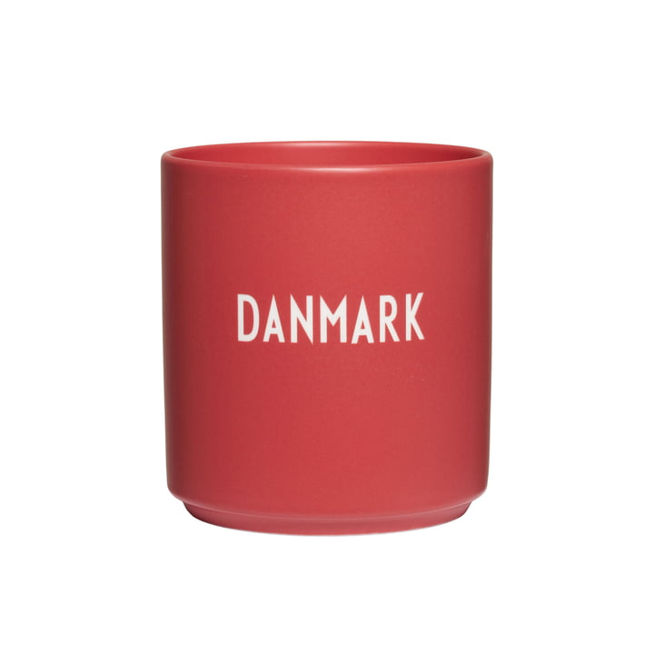 Design Letters - AJ Favourite Tasse en porcelaine, Danmark / rouge