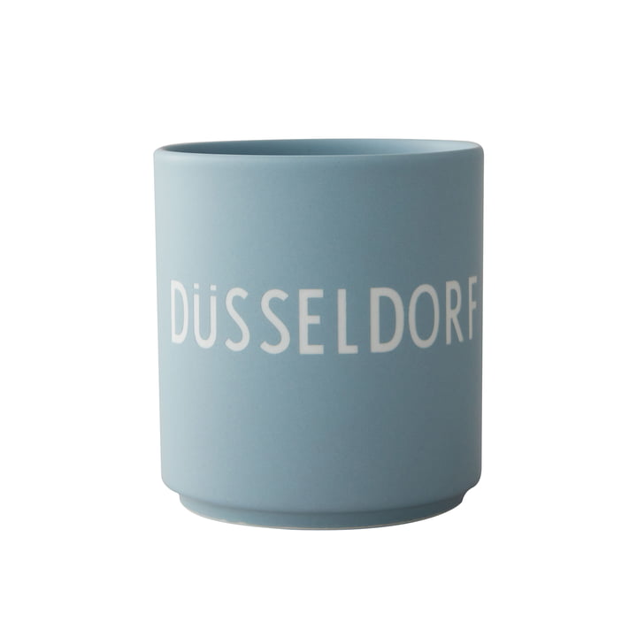 Design Letters - AJ Favourite Tasse en porcelaine, Düsseldorf / bleu clair