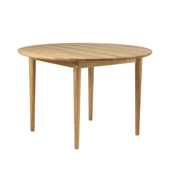 FDB Møbler - Bjørk Table de salle à manger C62, Ø 115 cm, chêne huilé