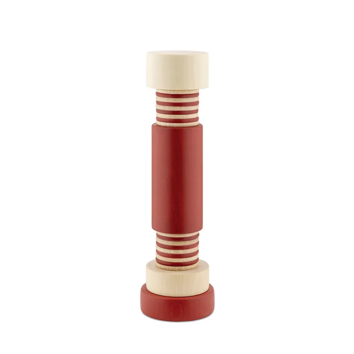 Alessi - Moulin à poivre MP0215, naturel / rouge