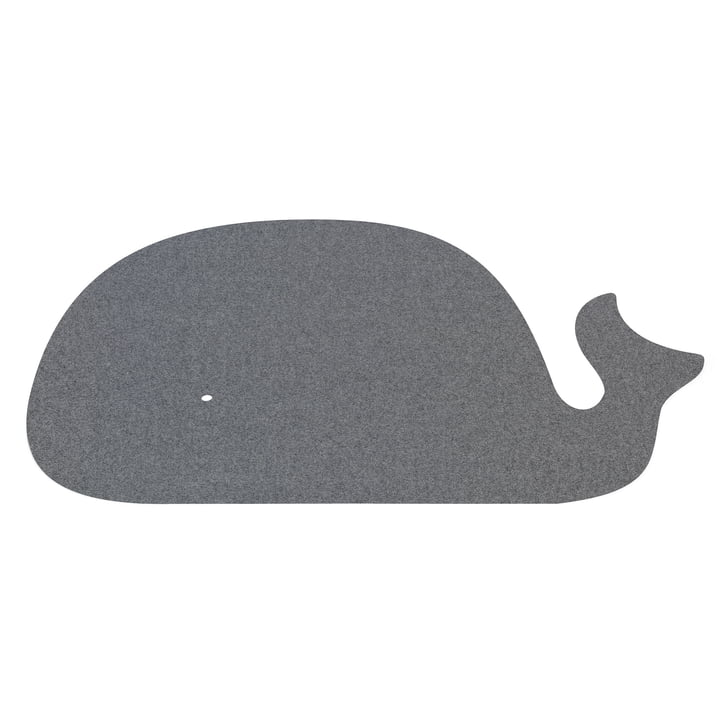 Tapis enfant baleine, 82 x 120 cm, 5mm, Anthracite 01 de Hey-Sign
