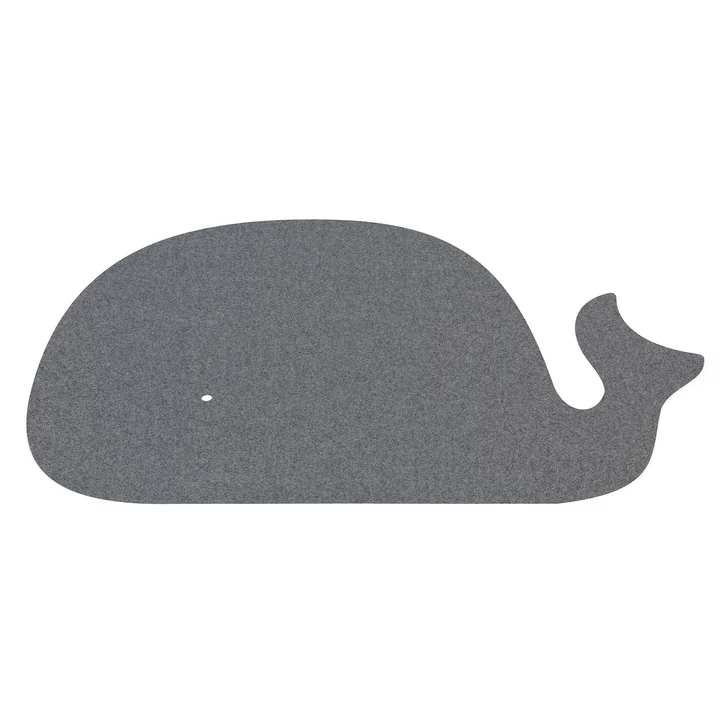 Tapis enfant baleine, 82 x 120 cm, 5mm, Anthracite 01 de HEY-SIGN