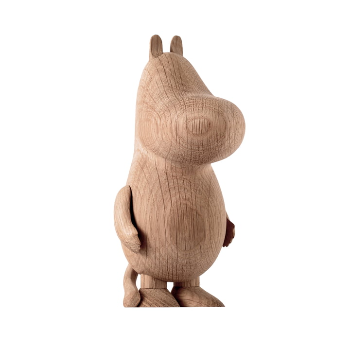 Moomintroll figurine en bois large, chêne naturel de boyhood