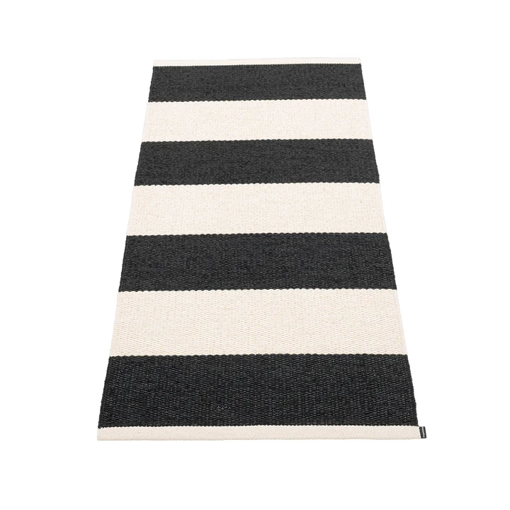 Bob Tapis, 150 x 70 cm, black / vanilla de Pappelina