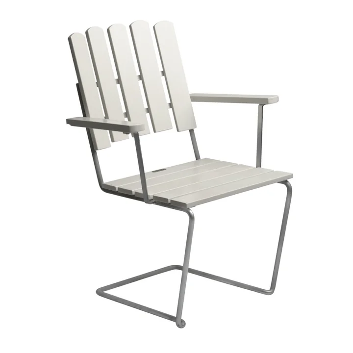 A2 - Fauteuil de jardin, Chêne blanc laqué de Grythyttan