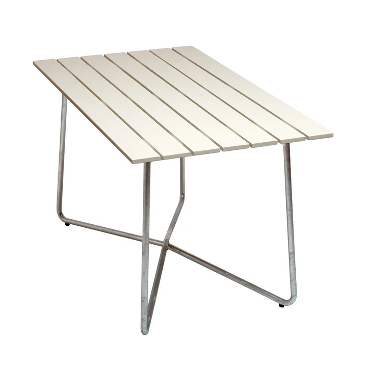 B25A 120 Table de jardin 120 x 70 cm, Chêne blanc laqué de Grythyttan