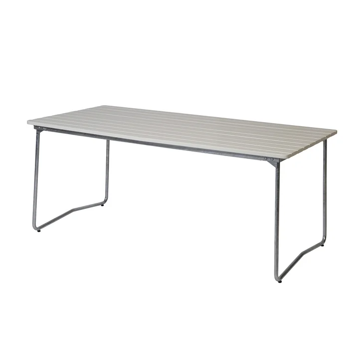B31 170 Table de jardin pliante 170 x 92 cm, Chêne blanc laqué de Grythyttan