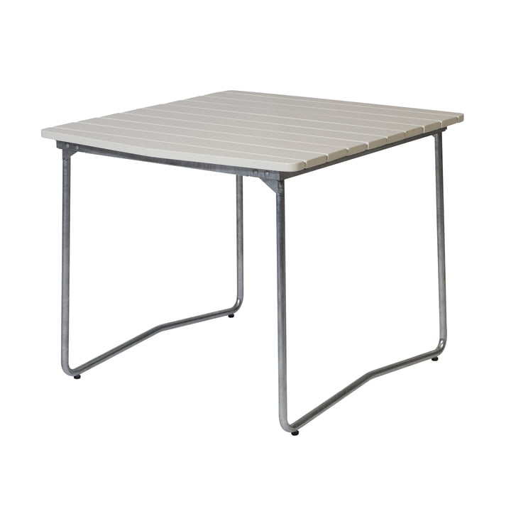 B31 84 Table de jardin pliante 92 x 84 cm, Chêne blanc laqué de Grythyttan