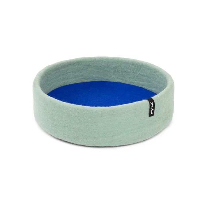 Fine Panier pour chien, incrustation bleu royal de myfelt