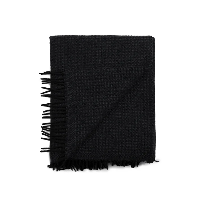 Røros Tweed - Vega plaid 150x210 Noir