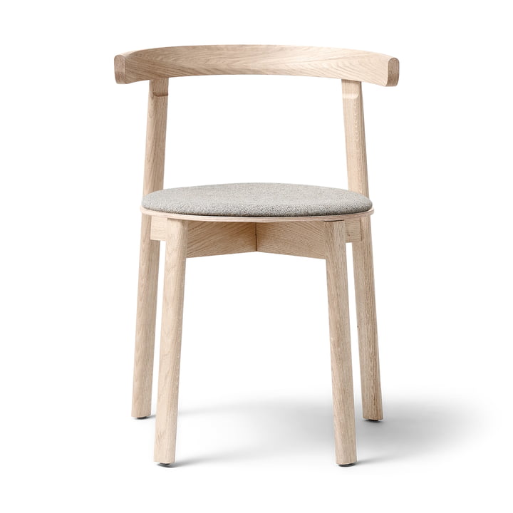 Lunar Chaise, Chêne huilé blanc / brun 0227 (Hallingdal 65) de Form & Refine