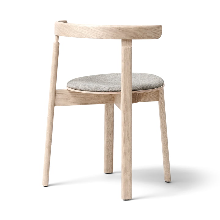 Lunar Chaise, Chêne huilé blanc / brun 0227 (Hallingdal 65) de Form & Refine