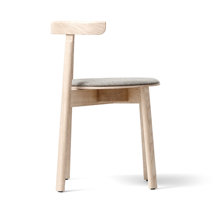 Lunar Chaise, Chêne huilé blanc / brun 0227 (Hallingdal 65) de Form & Refine