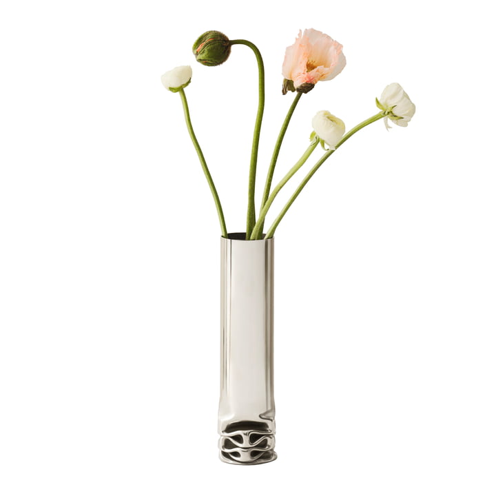 Design House Stockholm - Hydraulic Vase, H 25 cm, acier inoxydable