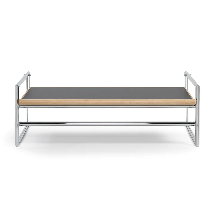 Classicon - Menton Table d'appoint, pivotante, gris/noir, piétement chromé