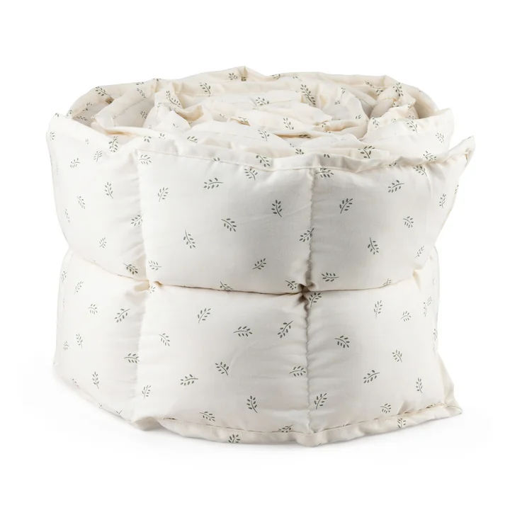 Sebra - Tour de lit bébé, carré piqué / Sophora Leaves