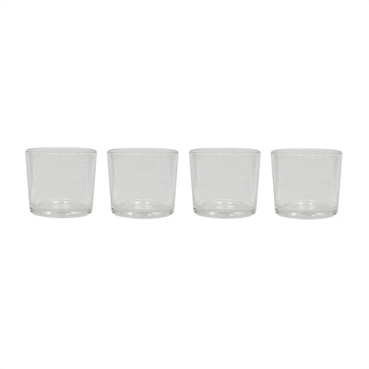 OYOY - Kuki Glass, small, transparent (set de 4)