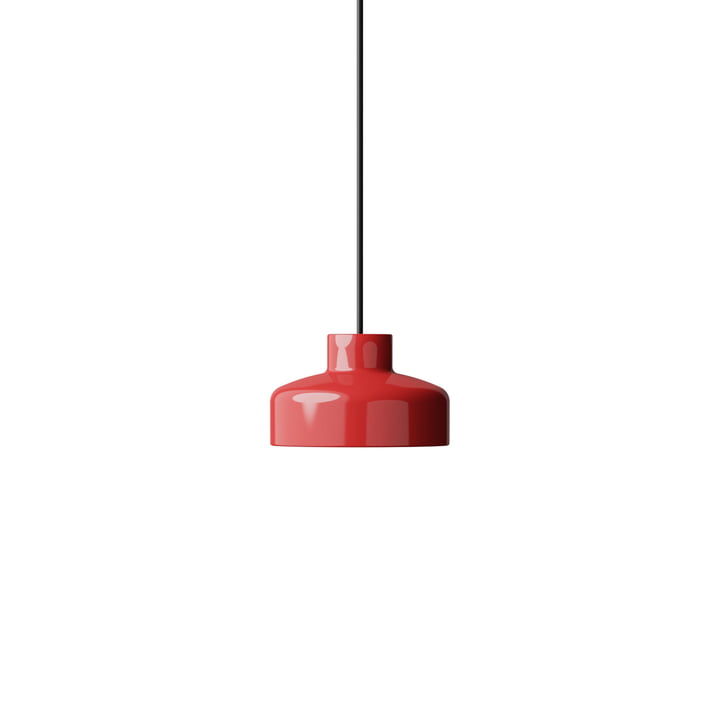 NINE - Lacquer LED Lampe suspendue S, rouge