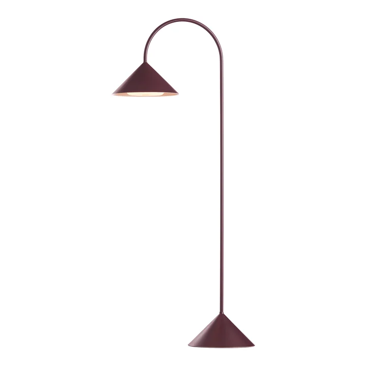 Grasp LED accu lampadaire, H 72 cm, beetroot matt de Frandsen