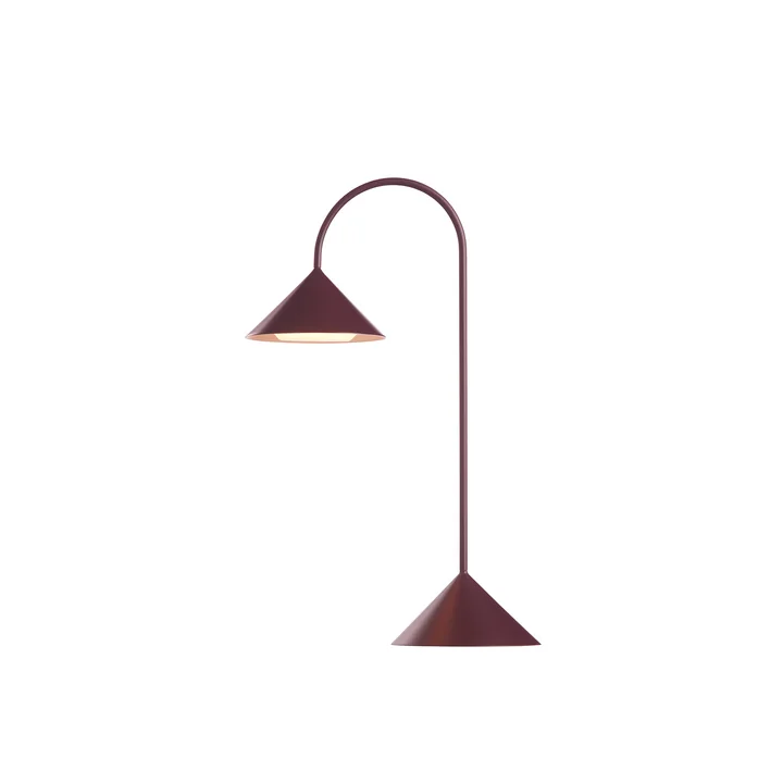 Grasp LED accu lampadaire, H 47 cm, beetroot matt de Frandsen