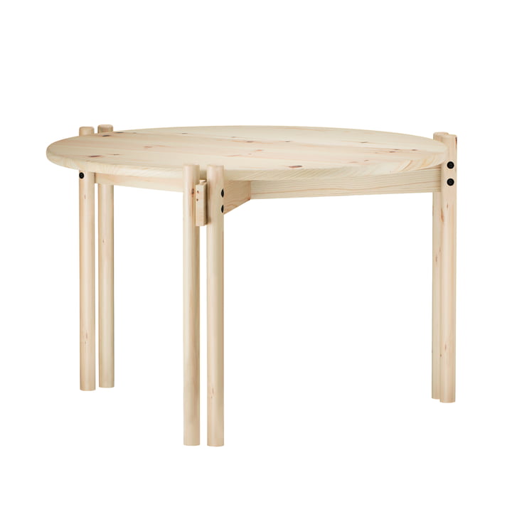 Karup Design - Sticks Table basse, high Ø 60 cm, pin laqué clair