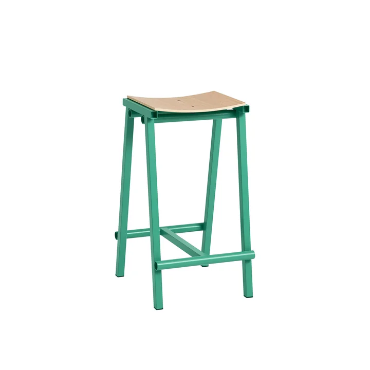 Taburete 8 - Tabouret de Bar, bas, soft jade / chêne de HAY