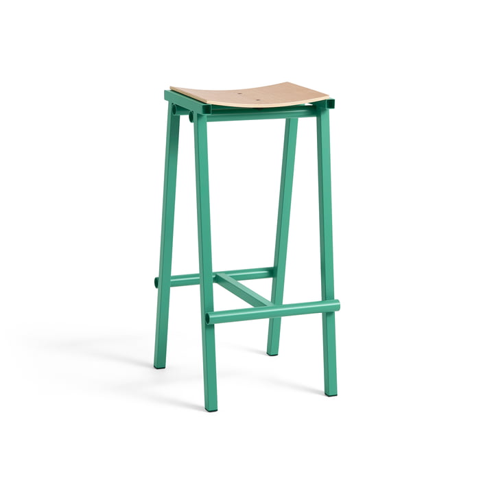 Taburete 8 - Tabouret de Bar, haut, soft jade / chêne de Hay