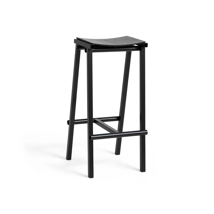 Taburete 8 - Tabouret de Bar, haut, noir / chêne de HAY